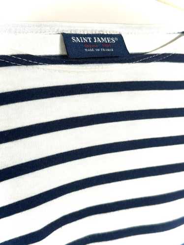 Saint James Saint James navy and white stripe long