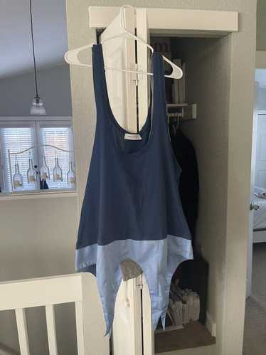 Kiko Kostadinov Blue Depero Layered Tank Top Vest