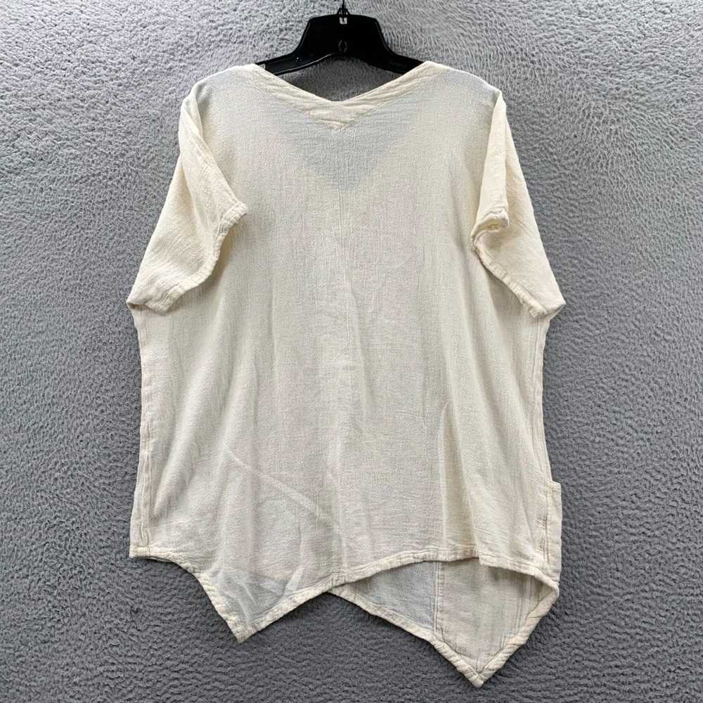 Vintage Cream White Short Sleeve Top for Women in… - image 2