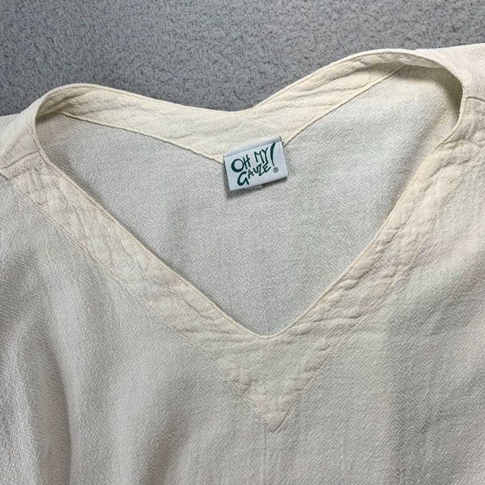 Vintage Cream White Short Sleeve Top for Women in… - image 7