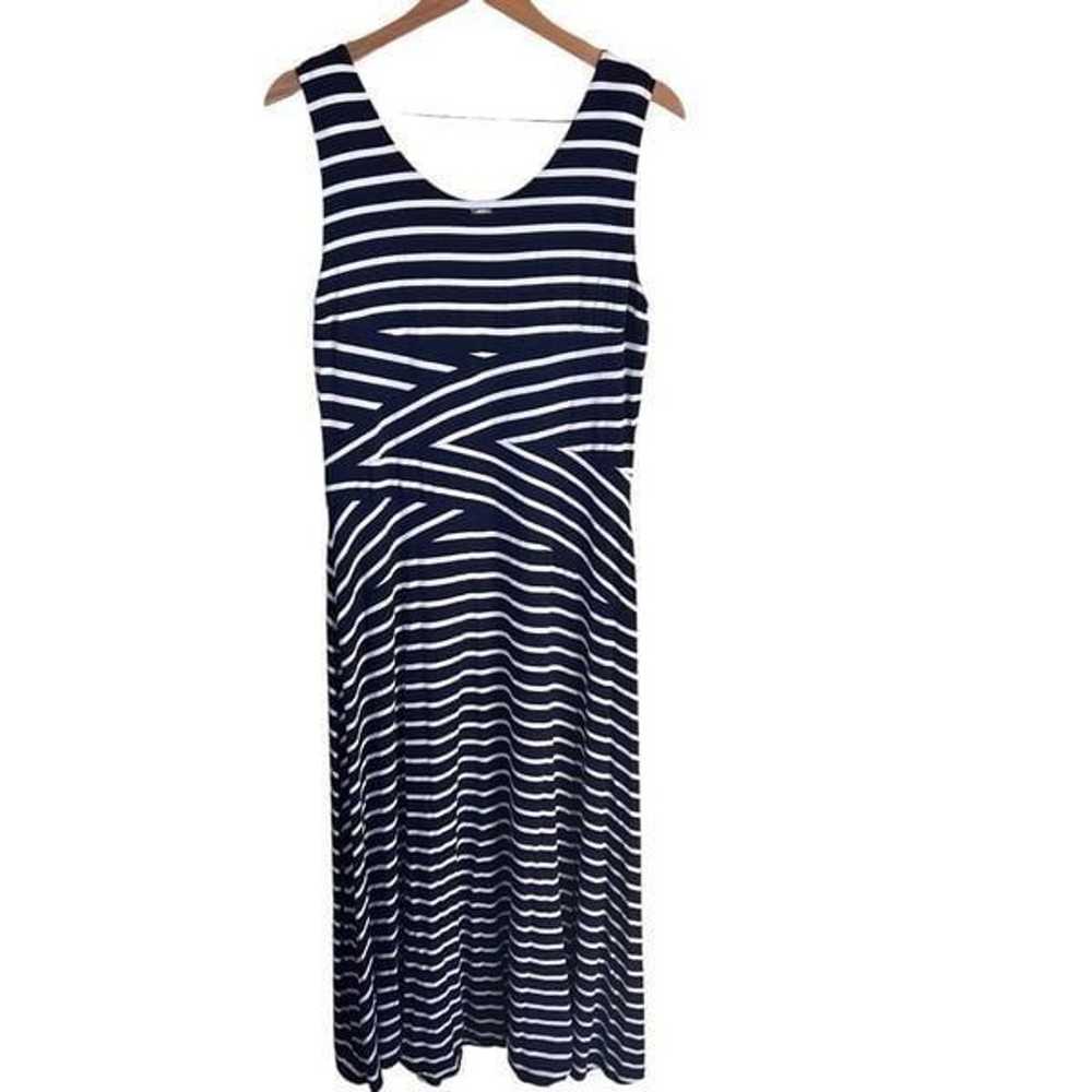 Calvin Klein Womens Nautical Flattering Maxi Dres… - image 1