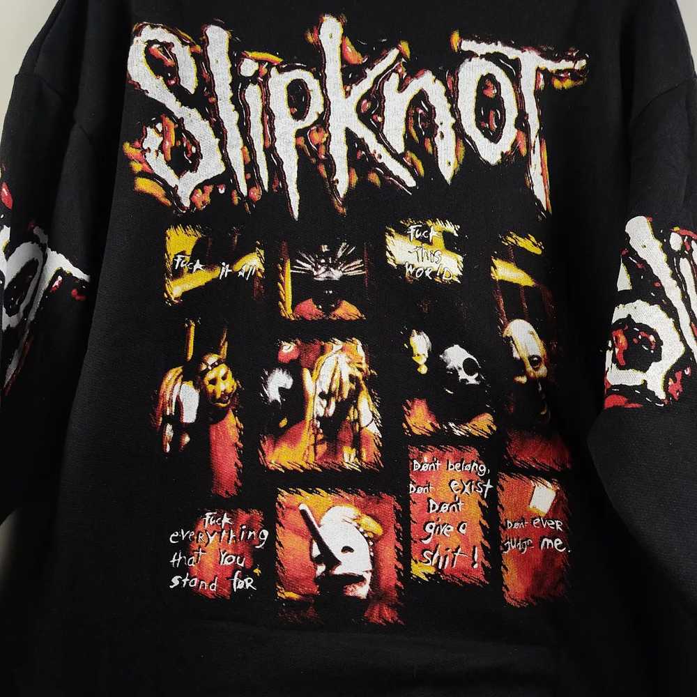 Band Tees × Slipknot × Vintage 90's Slipknot Hood… - image 3