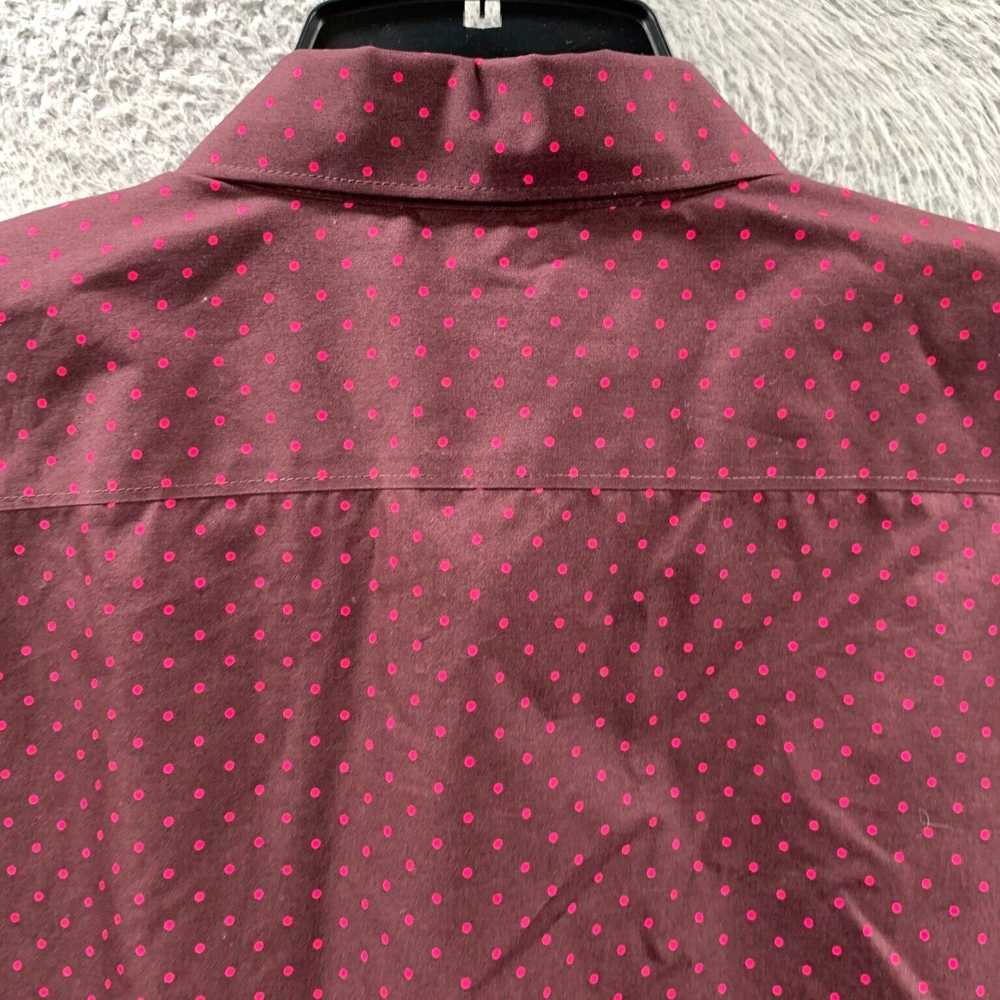 Vintage Lands End Womens Large 12 Polka Dot Butto… - image 5