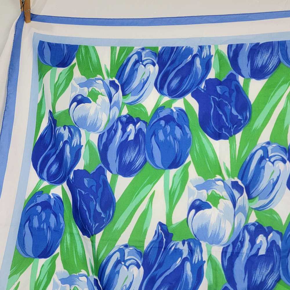 Vintage Vintage 80s Tulip Scarf Women Accessories… - image 10