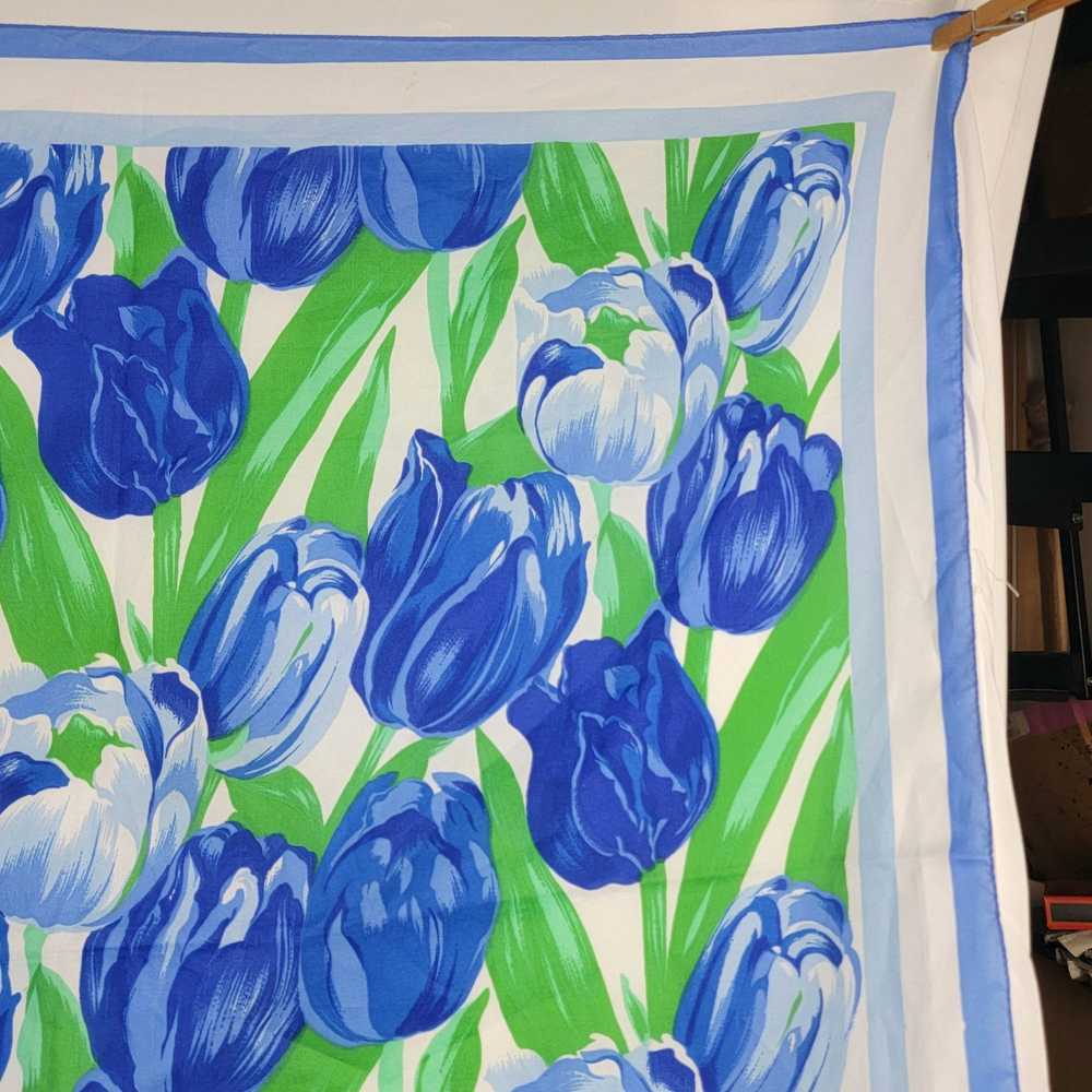 Vintage Vintage 80s Tulip Scarf Women Accessories… - image 11