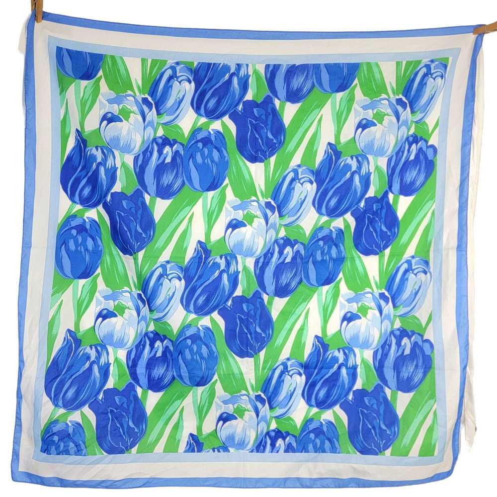 Vintage Vintage 80s Tulip Scarf Women Accessories… - image 1