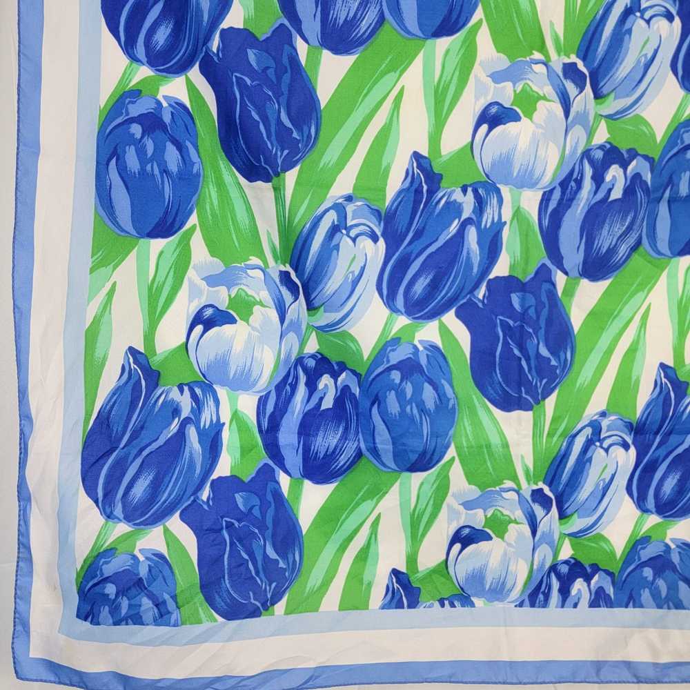 Vintage Vintage 80s Tulip Scarf Women Accessories… - image 8