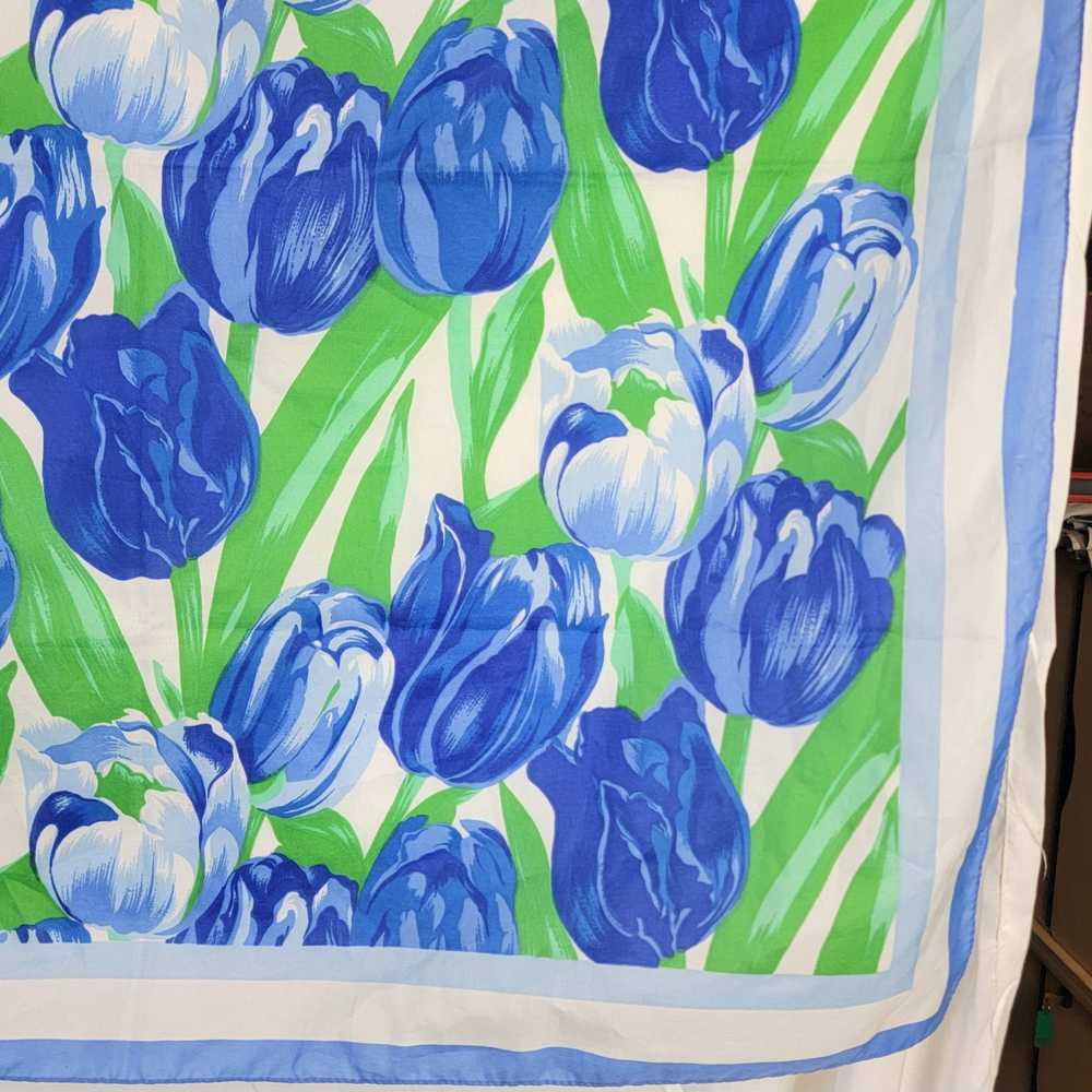 Vintage Vintage 80s Tulip Scarf Women Accessories… - image 9