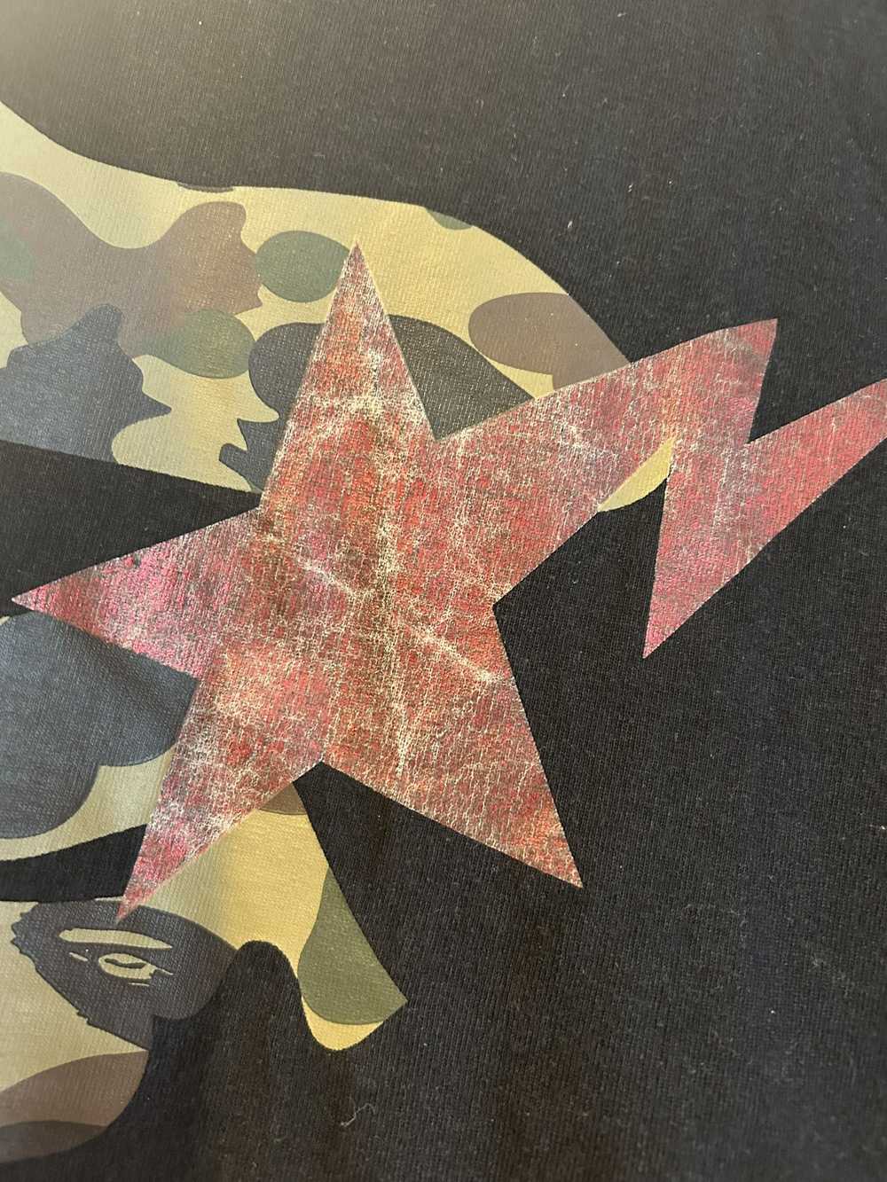 Bape Bape 1st Camo Ape Face Red Star - image 2