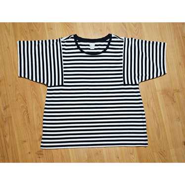 Chicos CHICO’S Women’s Blue and White Stripped T-… - image 1