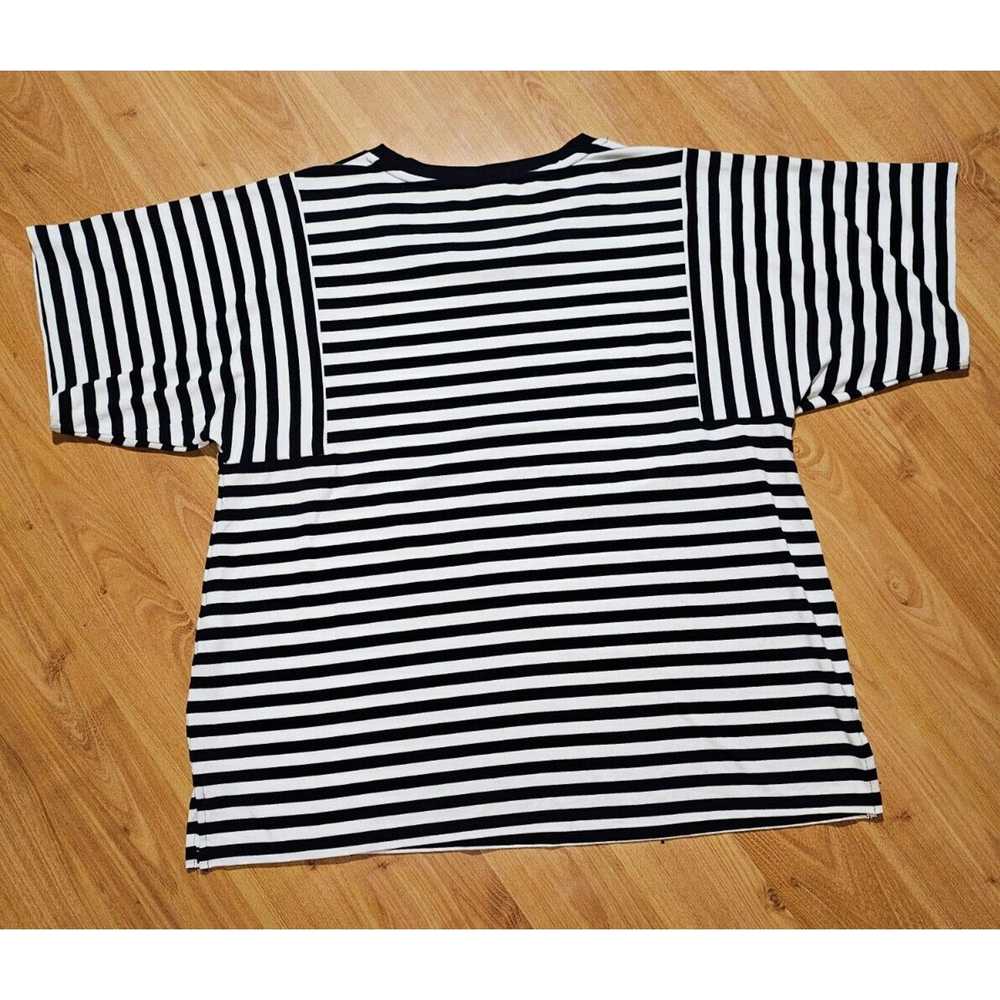 Chicos CHICO’S Women’s Blue and White Stripped T-… - image 5