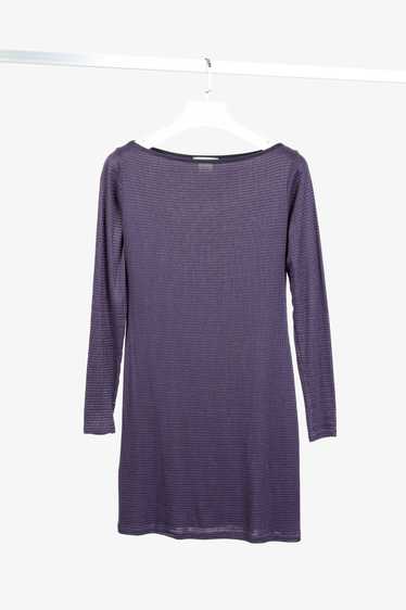 Sarah Pacini Sarah Pacini Purple Boatneck Textured