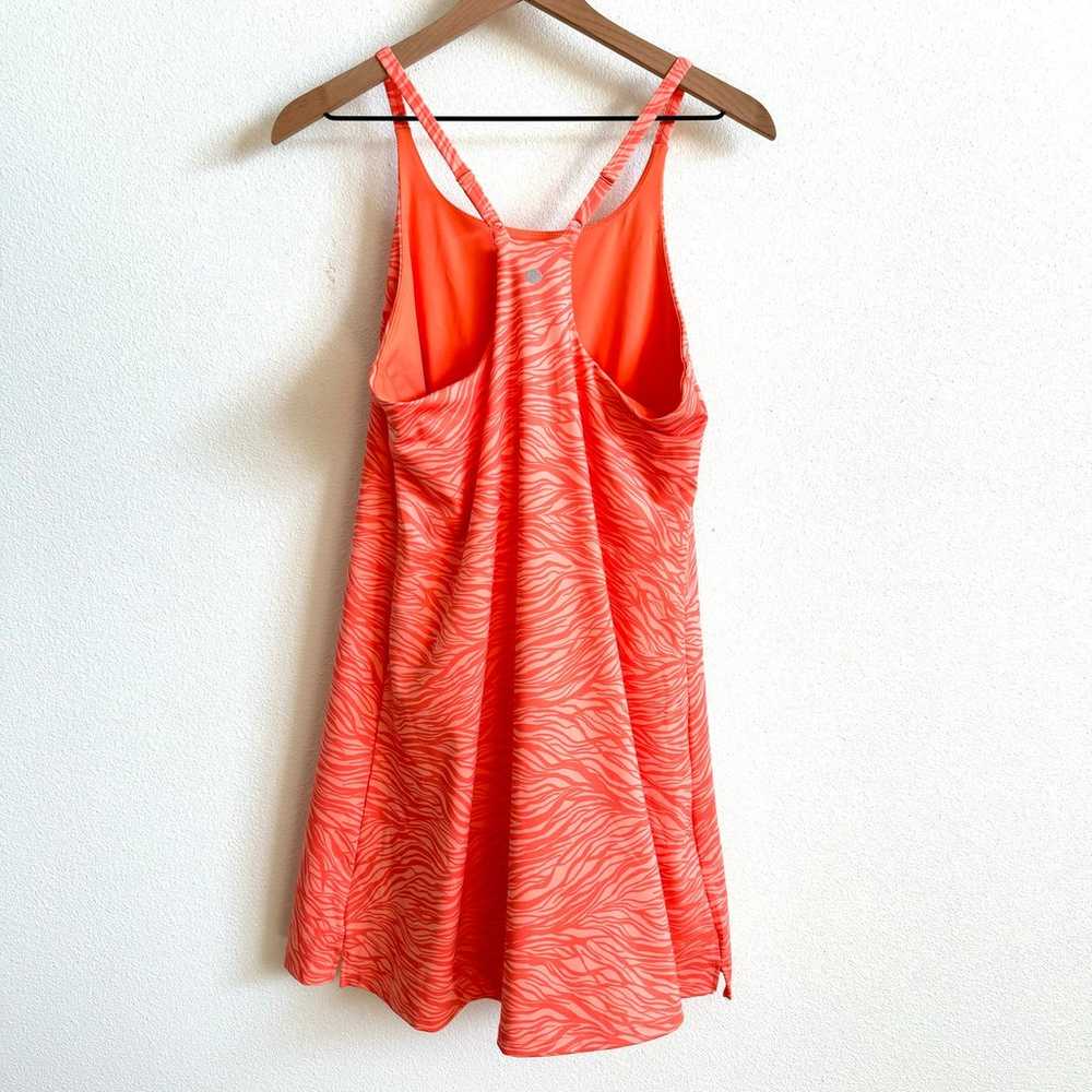 Zella Orange Zebra Print Athletic Dress with Buil… - image 6