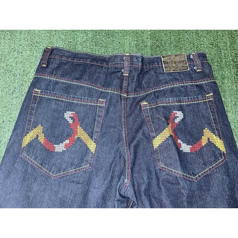 Southpole Y2K Embroidered Corked VTG Baggy Shorts… - image 7