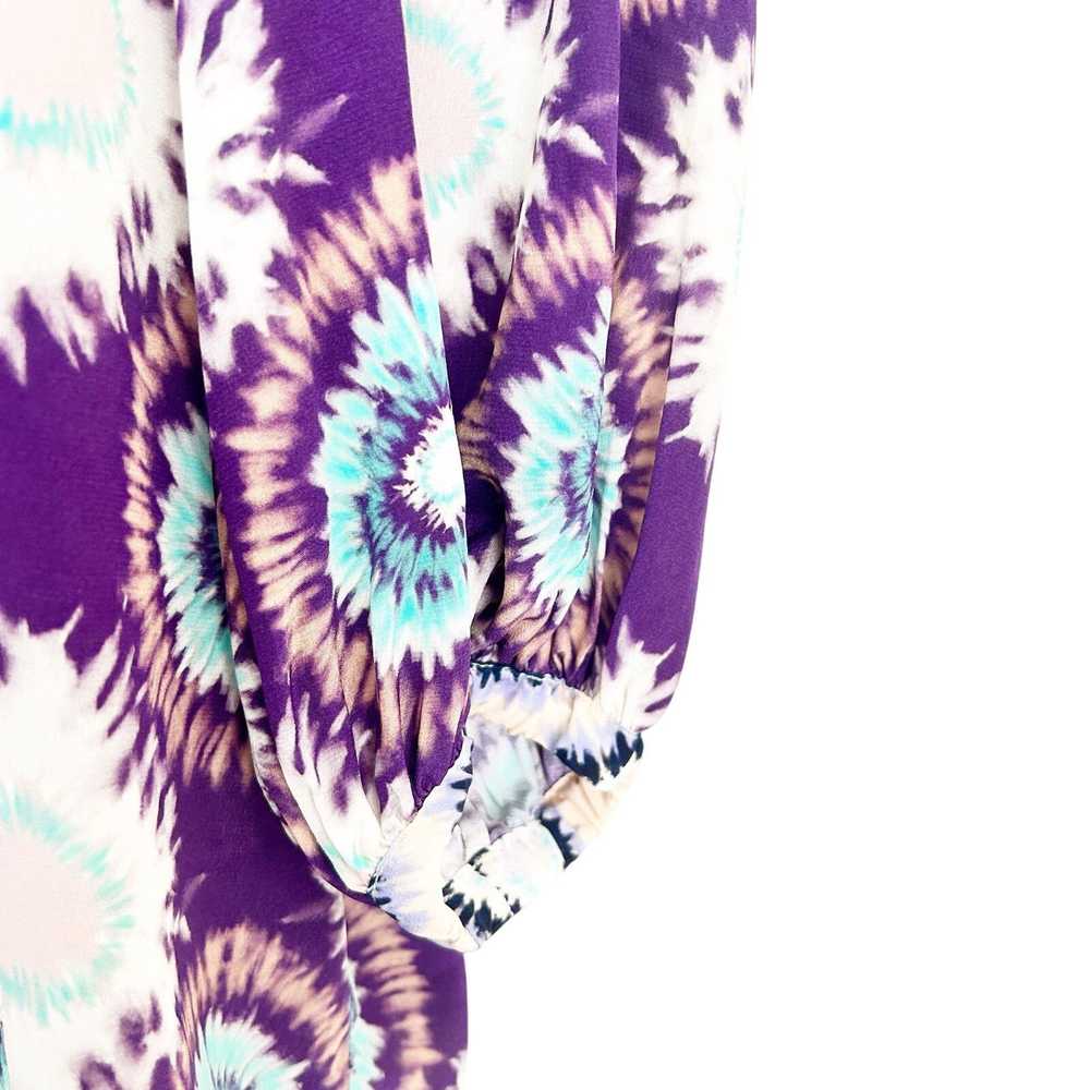 Hunter Bell Hunter Bell Finley Purple Printed Blo… - image 3