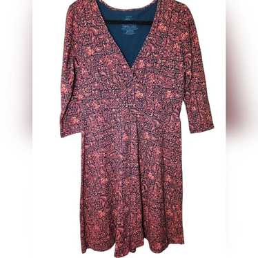 Patagonia Margot Floral Faux Wrap Dress Size Large