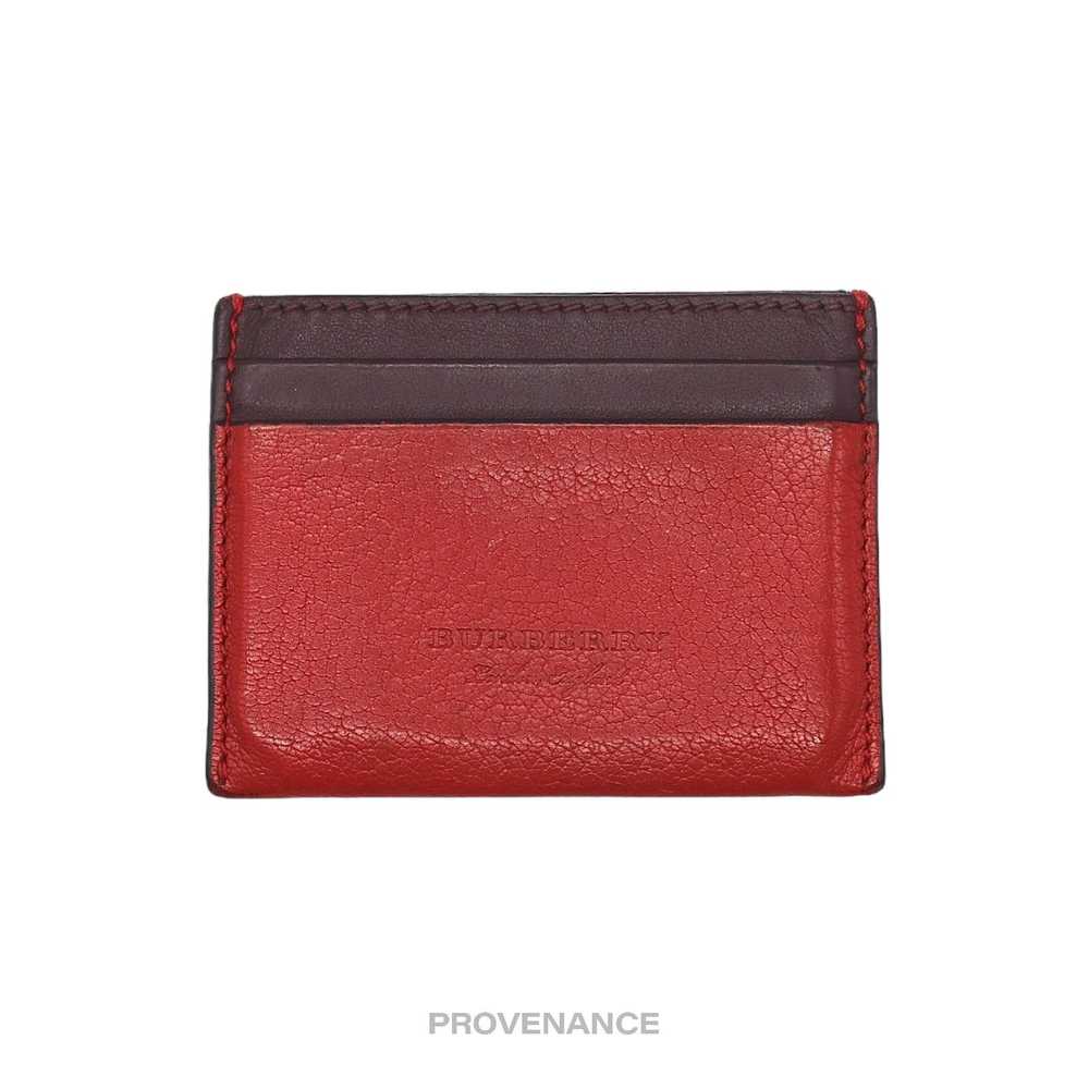 Burberry 🔴 Burberry Card Holder Wallet - Red Pat… - image 1