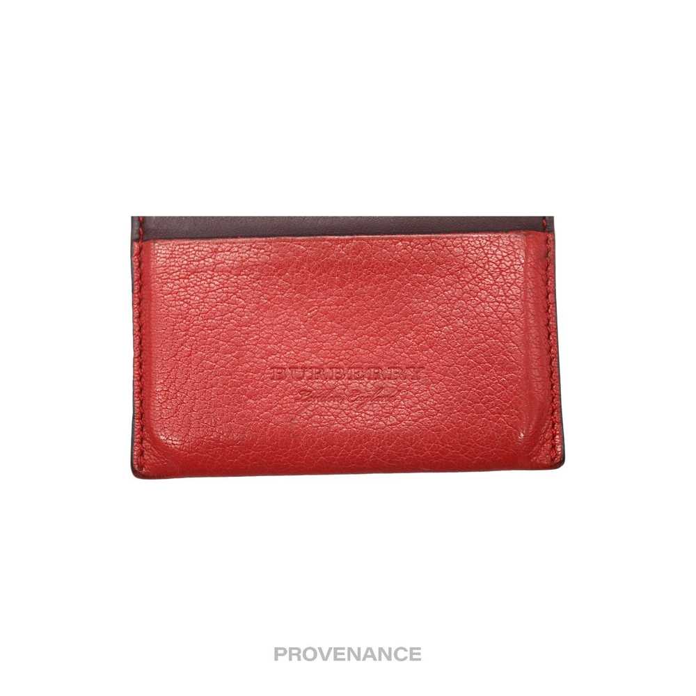 Burberry 🔴 Burberry Card Holder Wallet - Red Pat… - image 5