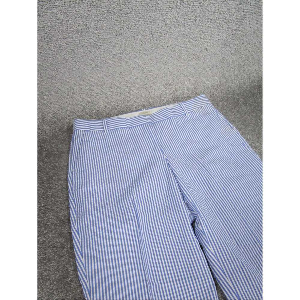 J.Crew J. Crew Pants Womens 10 Cafe Capri Blue Wh… - image 2