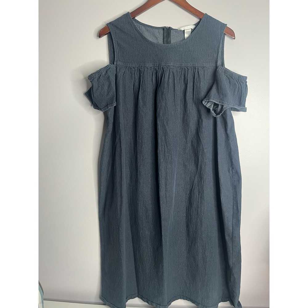 London Times Woman Chambray off the shoulder dres… - image 5