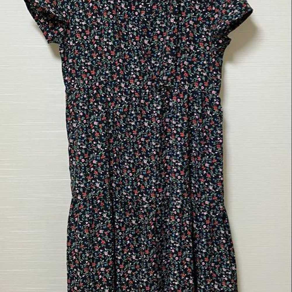 MEIL Floral Pattern Short Sleeve Long Tiered Dress - image 2