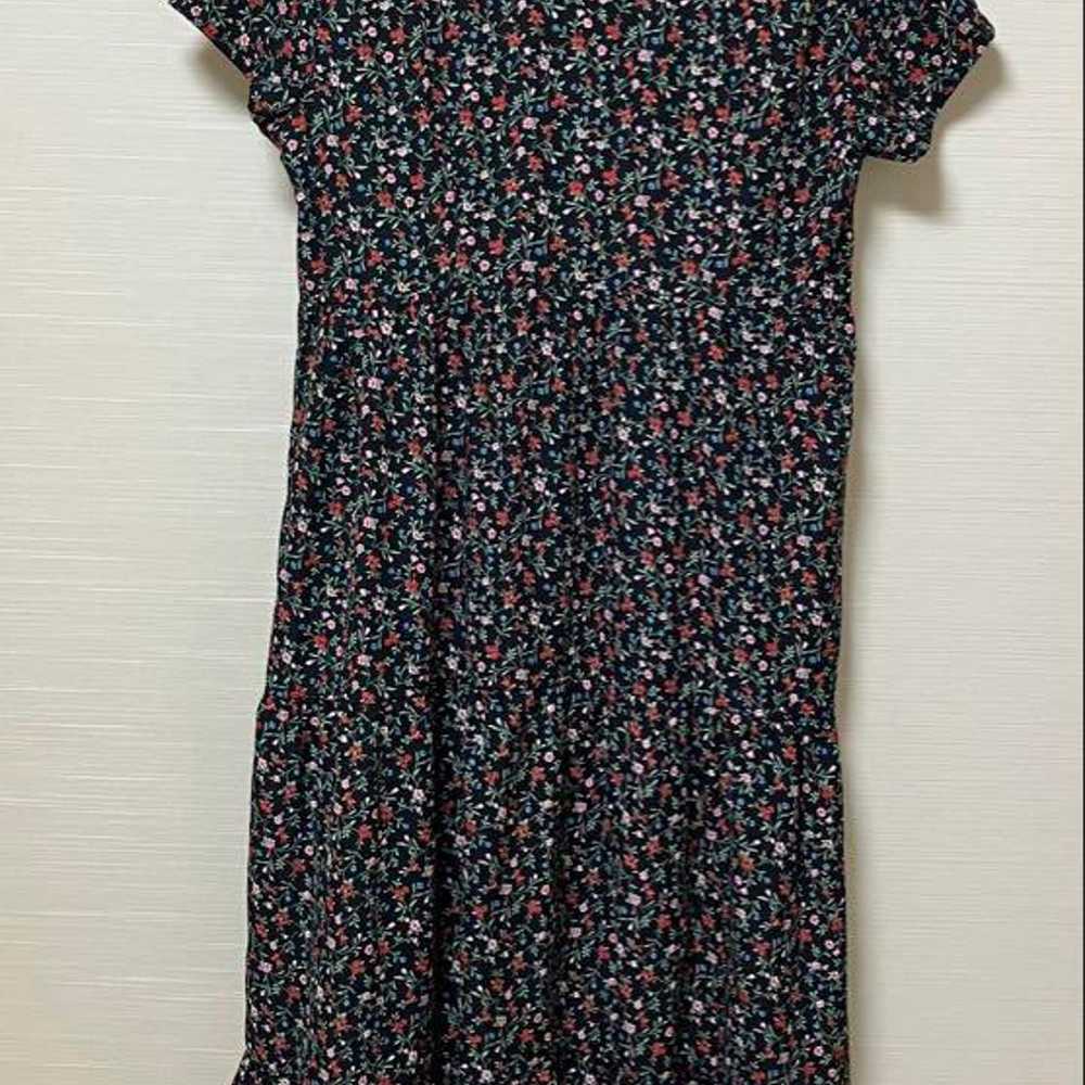 MEIL Floral Pattern Short Sleeve Long Tiered Dress - image 5