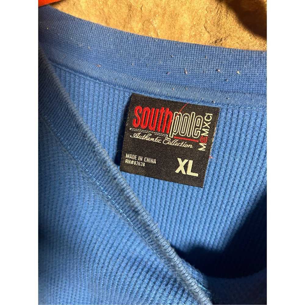 Southpole Vintage Y2K south pole blue long sleeve… - image 3