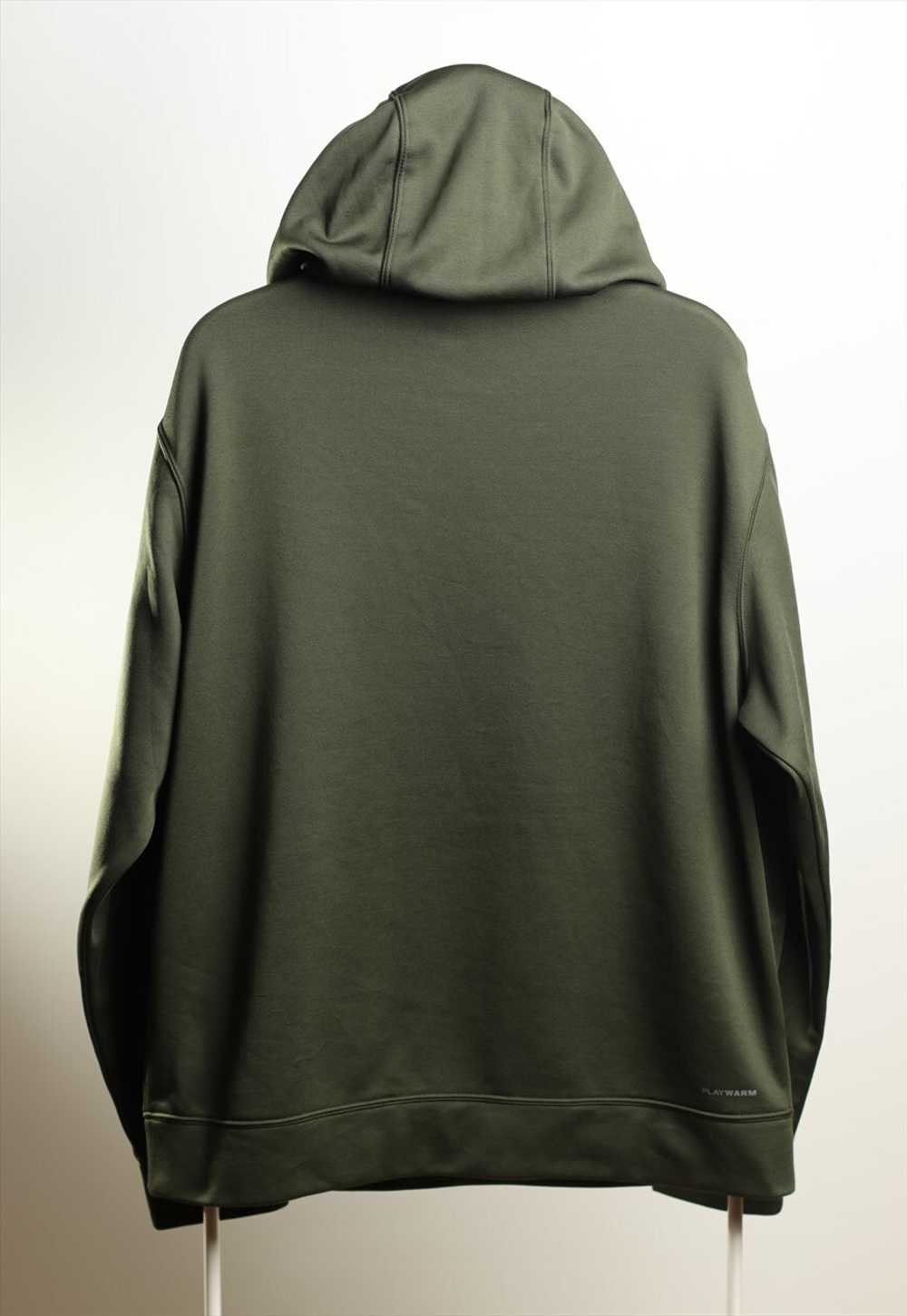 Vintage Reebok Sports Script Hoodie Green - image 2