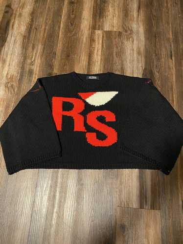 Raf Simons Raf Simons Cropped Oversized Knit Sweat