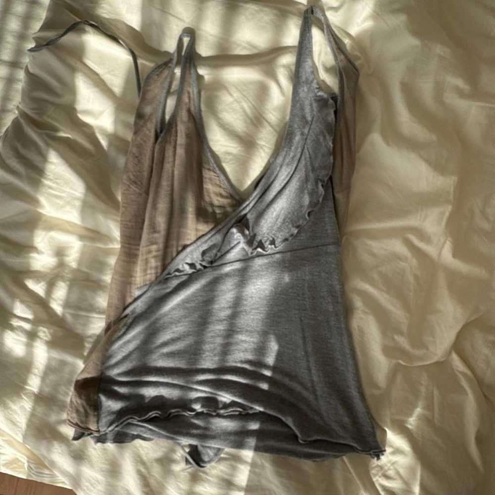 DIESEL V-Neck Tank Top Wrap Top - image 3