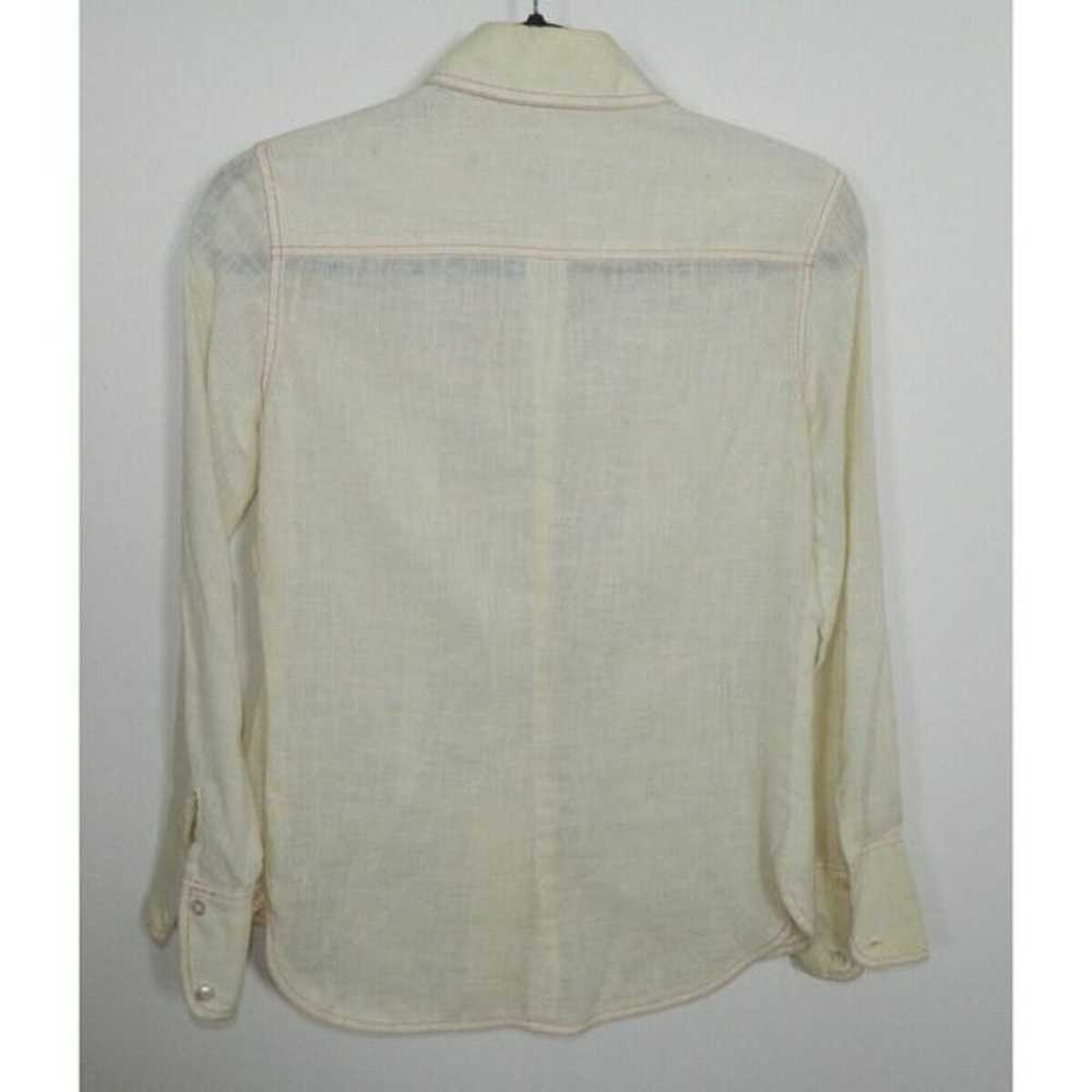 Anne Klein Saks Fifth Avenue Shirt Size 8 Ivory R… - image 4