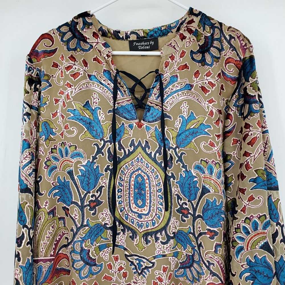 Feathers by Tolani Anthropologie Floral Paisley F… - image 10