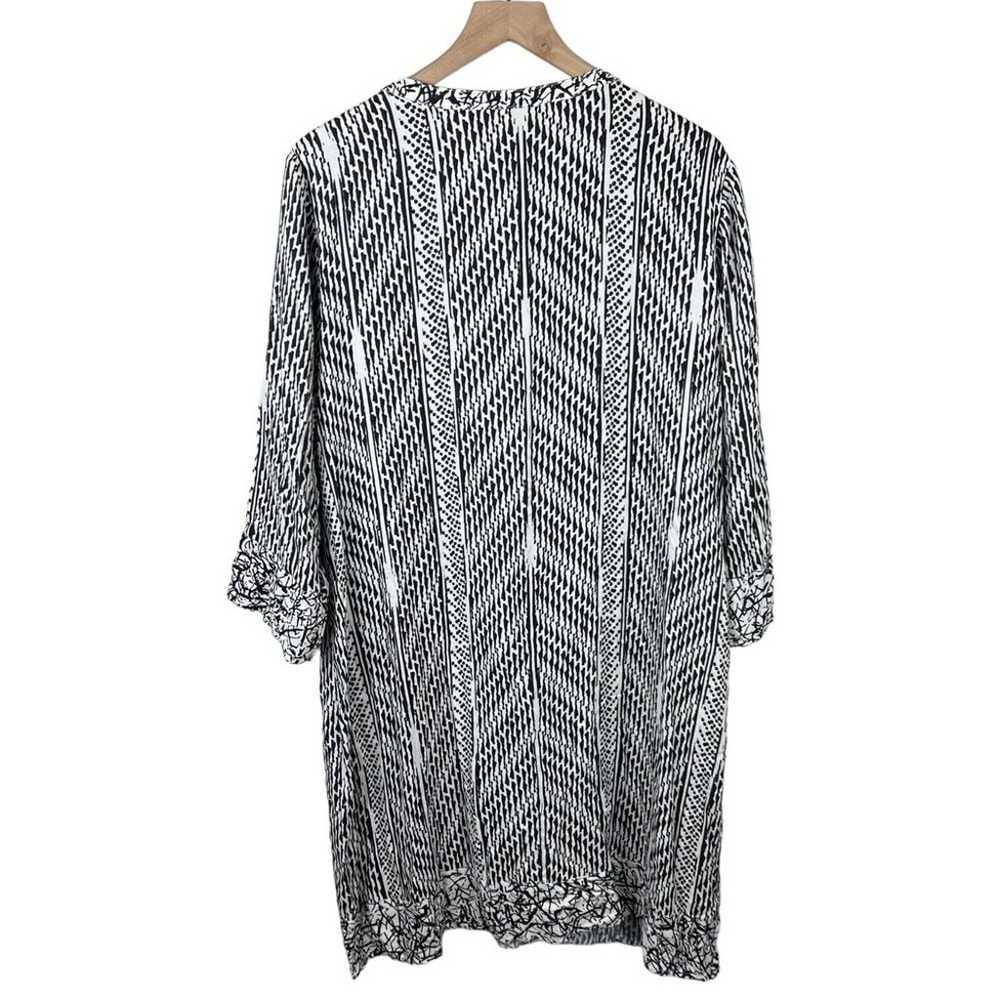 Soft Surroundings Womens Black White Geometric Pr… - image 2