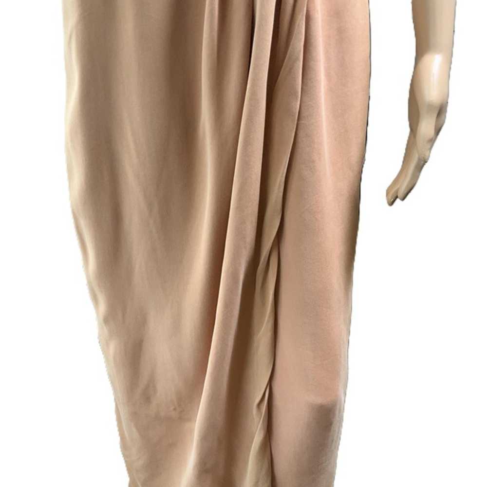 August Silk Womens Peach Maxi Round Neck Draped S… - image 9