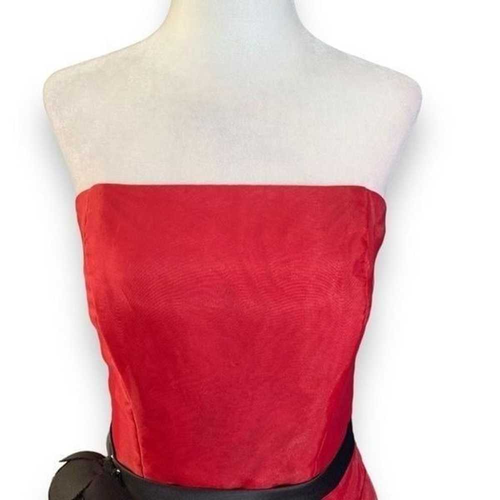 Vintage Eden Bridals Dress Red Strapless Corset B… - image 3