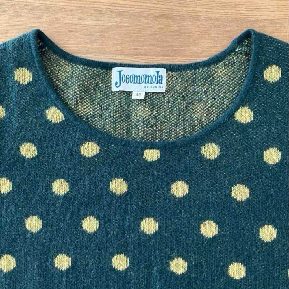 Joemama Hokomomora Green Polka Dot Knit Tunic Siz… - image 12