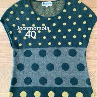 Joemama Hokomomora Green Polka Dot Knit Tunic Siz… - image 1