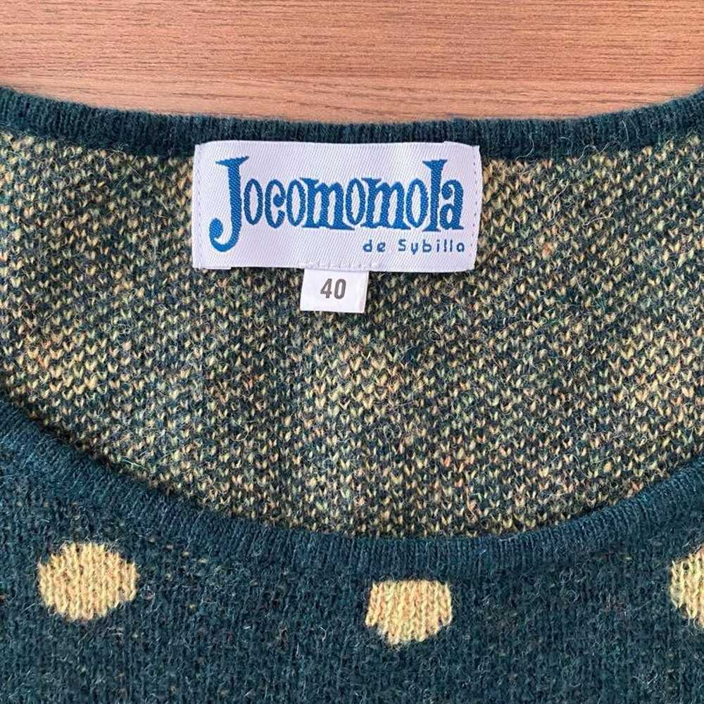 Joemama Hokomomora Green Polka Dot Knit Tunic Siz… - image 3