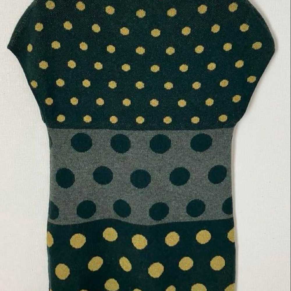 Joemama Hokomomora Green Polka Dot Knit Tunic Siz… - image 4