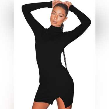 Lulus Size XL Long Sleeve Bodycon Dress Black Swe… - image 1