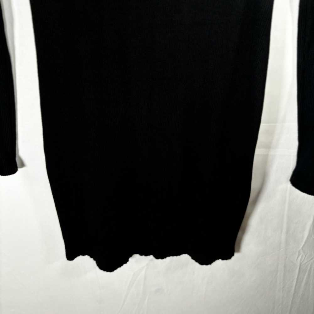 Lulus Size XL Long Sleeve Bodycon Dress Black Swe… - image 8