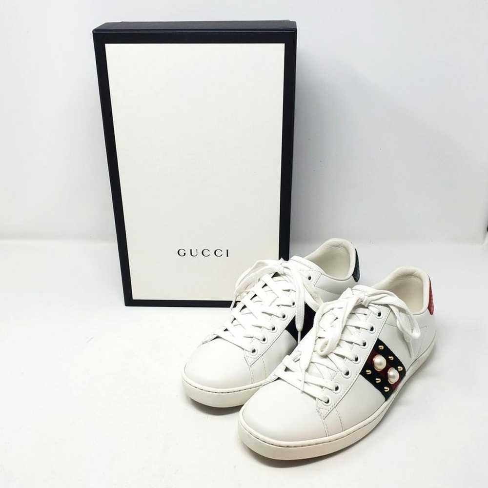 Gucci Ace leather trainers - image 3