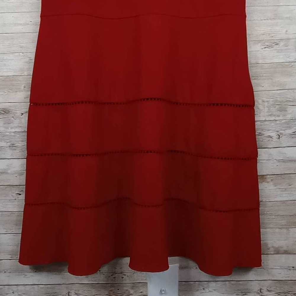 Sharagano Crimson Sleeveless Dress Size 16 - image 3