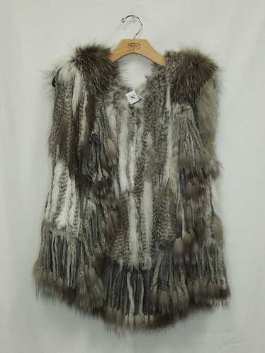 Alberto Makali Fox and Rabbit Fur Vest