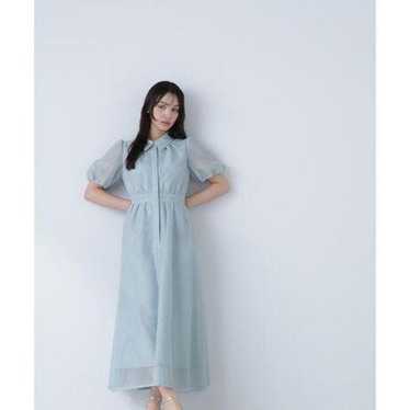 【NATURAL BEAUTY BASIC】Mesh Shirt Dress