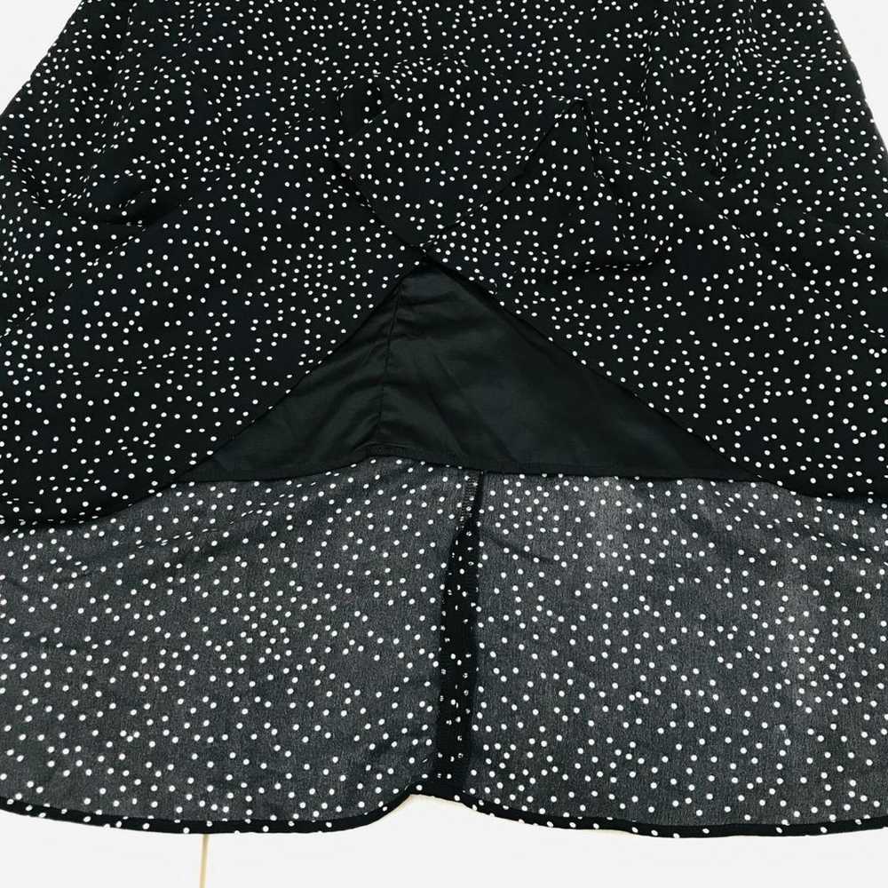 Jill Stuart black and white polka dot pattern thi… - image 12