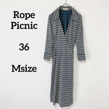 Rope Picnic One-piece Kashukuru Wrap Green M Make… - image 1