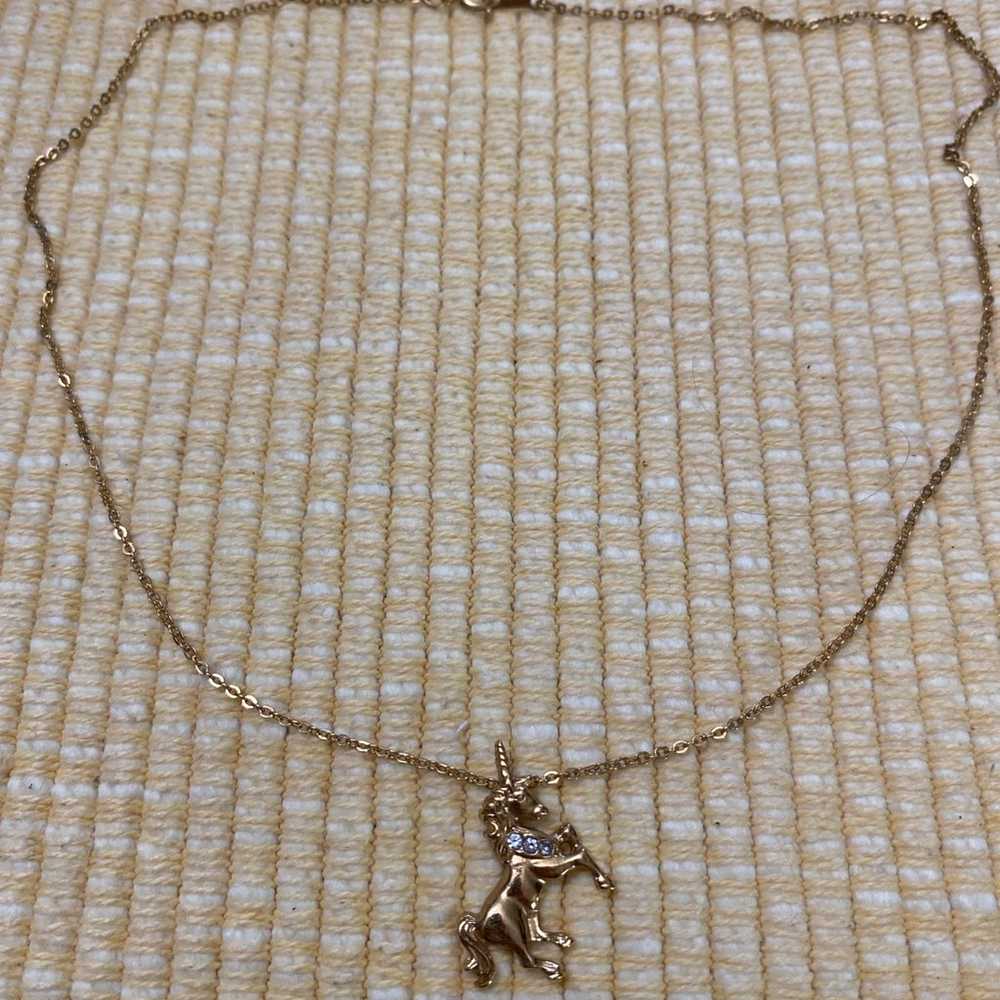 Avon Unicorn Necklace - image 1