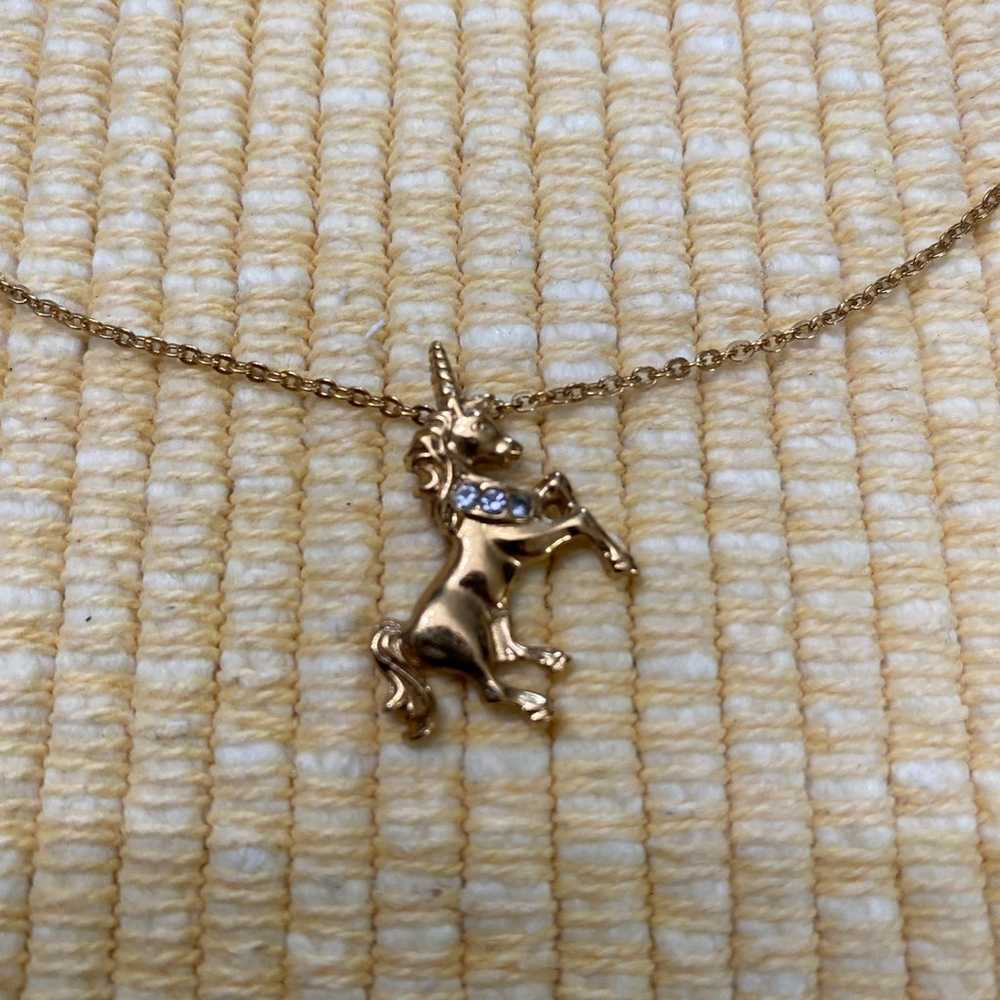 Avon Unicorn Necklace - image 2