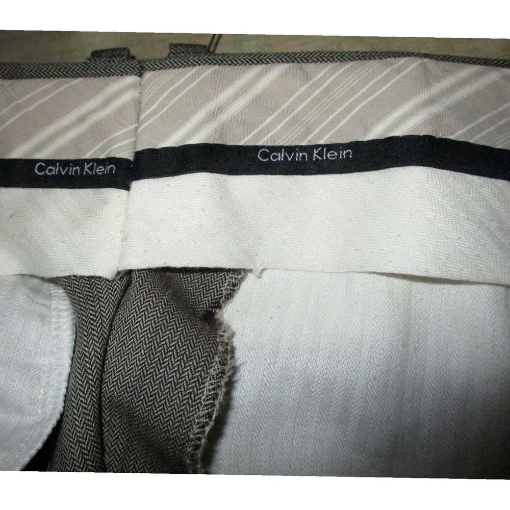 Calvin Klein CALVIN KLEIN Taupe Brown Flat Front … - image 5